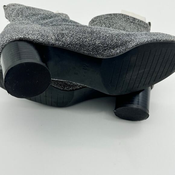 Zara Sliver Sock Style Ankle Booties Women's Size 7.5 - Picture 8 of 10
